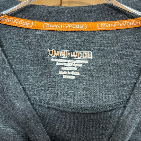 Omni Wool Gray Men’s Large Base Layer Shirt Size Large - Picture 4 of 10